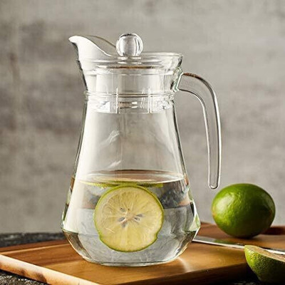 HOOLI 1.3 L Glass Water Jug