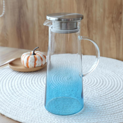 KUBER INDUSTRIES 1.4 L Borosilicate Glass Water Jug