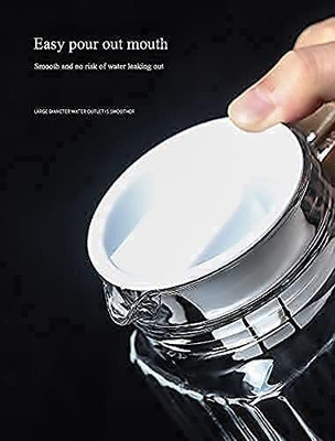 RITKRU 1.1 L Glass Water Jug