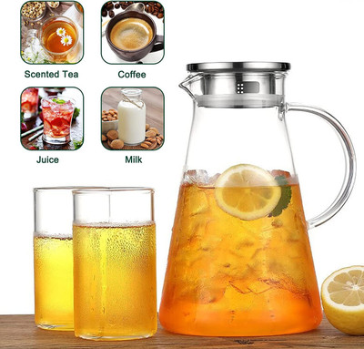Zashvi 1.8 L Glass Kettle Jug