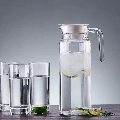 RITKRU 1.1 L Glass Water Jug