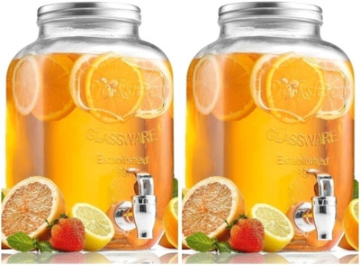 Dautaniya 4 Litre Glass Juice Dispenser Bottled Water Dispenser