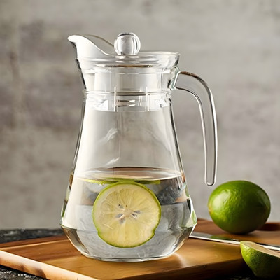 HOOLI 1.3 L Glass Water Jug