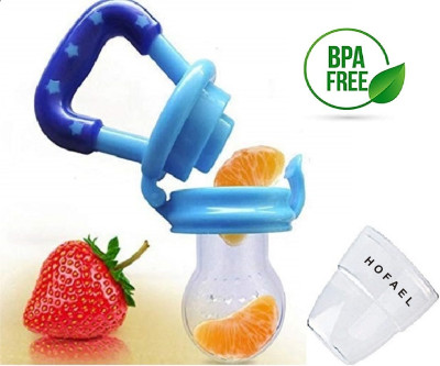 HOFAEL Silicone Food & Fruit Nibbler | Teether for Infant Baby | Non Toxic | BPA Free  - Silicon(Multicolor)