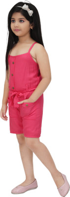 Hipposippo Solid Girls Jumpsuit