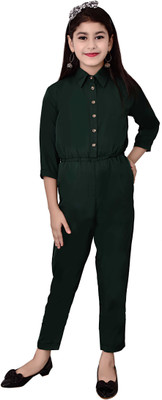 Arshia Fashions Solid Girls Jumpsuit