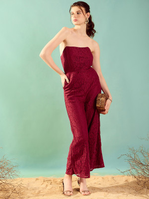 KASSUALLY Self Design Women Jumpsuit