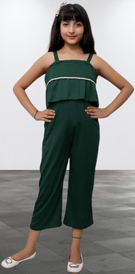 LIME N LEMON Solid Girls Jumpsuit