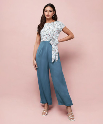 Miss Chase Floral Print Women Jumpsuit