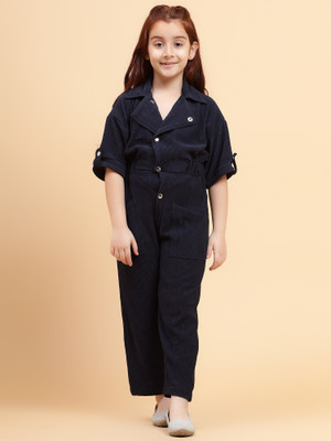 Yk Solid Girls Jumpsuit