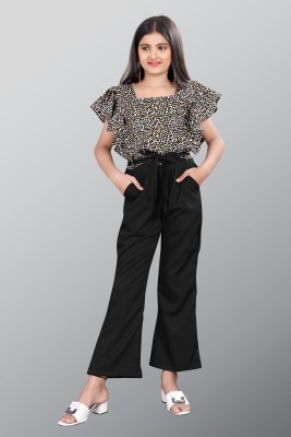 LIZUL Solid, Printed Girls Jumpsuit