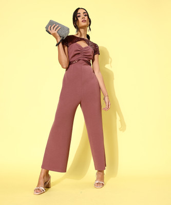 Miss Chase Embellished Women Jumpsuit