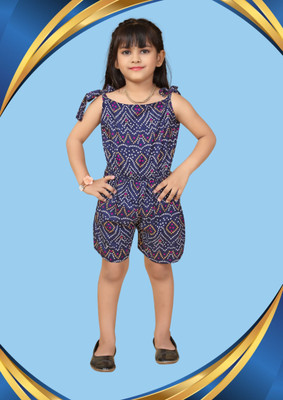 SELVIFAB Printed Girls Jumpsuit