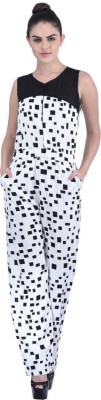 Hypnotizing style Polka Print Women Jumpsuit