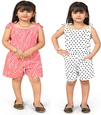 SELVIFAB Printed Girls Jumpsuit