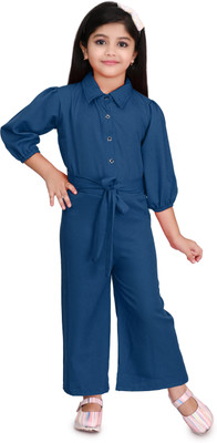 R Vetement Solid Girls Jumpsuit