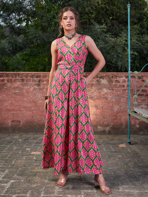 Shae by SASSAFRAS Printed Women Jumpsuit