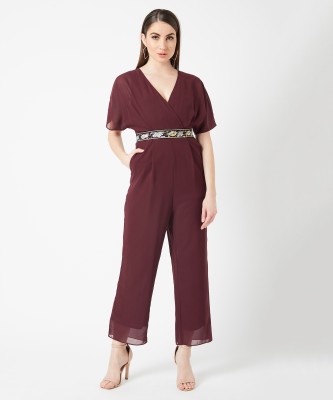 Miss Chase Embroidered Women Jumpsuit
