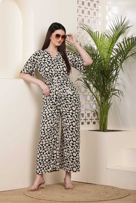 CQNFS FASHION Floral Print Women Jumpsuit