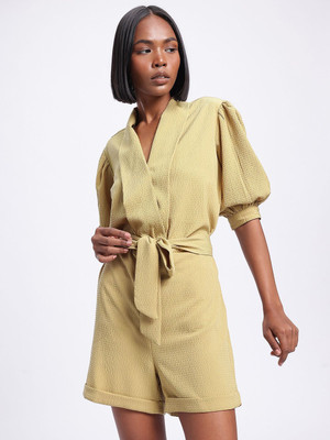 Glitchez Solid Women Jumpsuit