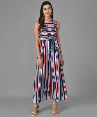 vivient Striped Women Jumpsuit