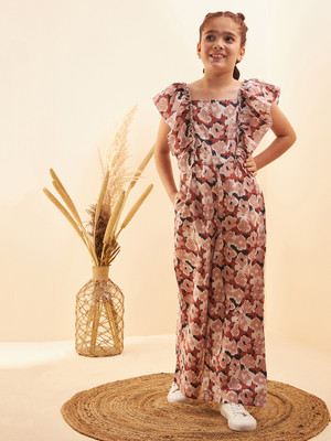 Cherry & Jerry Printed Girls Jumpsuit