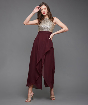 Miss Chase Self Design Women Jumpsuit