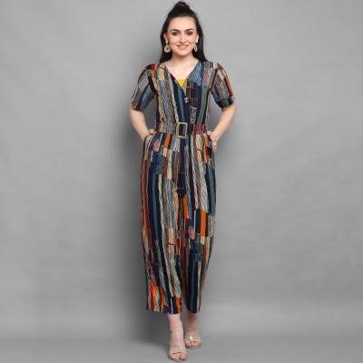 Oooh Lady Fashion Printed Women Jumpsuit