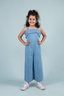 Tweeny Mini Solid Girls Jumpsuit