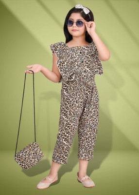 LUCKY FASHION WORLD Animal Print Girls Jumpsuit