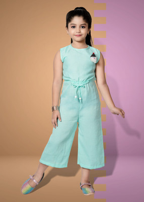 Barkat Solid Girls Jumpsuit