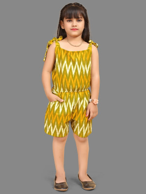 BOUGHT FIRST Graphic Print Girls Jumpsuit