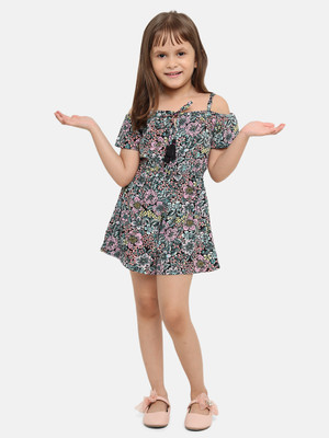 NautiNati Printed Girls Jumpsuit