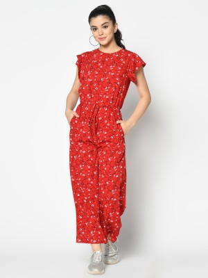 SQEW Floral Print Women Jumpsuit