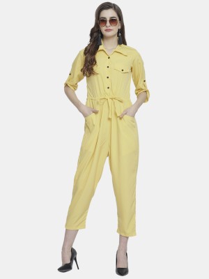 Enchanted Drapes Solid Women Jumpsuit