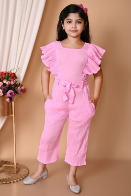 GLAMOUR WORLD GARMENTS Solid Girls Jumpsuit