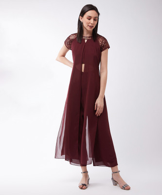 Miss Chase Embellished, Solid Women Jumpsuit