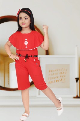 SUNCITY FASHION MART Applique Girls Jumpsuit