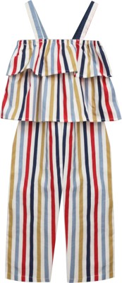 A.T.U.N. Striped Baby Girls Jumpsuit