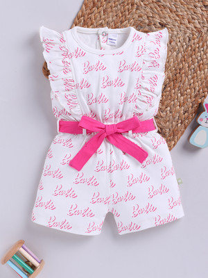 Mom's Love Printed Baby Girls Jumpsuit