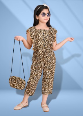 LUCKY FASHION WORLD Animal Print Girls Jumpsuit