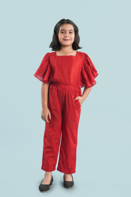 Nature nookkid Floral Print Girls Jumpsuit