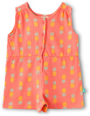 JusCubs Graphic Print Baby Girls Jumpsuit