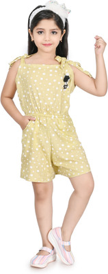 NTD FASHION Polka Print Girls Jumpsuit