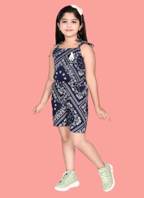 Aynal Dresses Printed Girls Jumpsuit