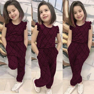 DENJIM FASHION Baby Girls Party(Festive) Top Pant(WINE)
