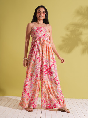 Globus Floral Print Women Jumpsuit
