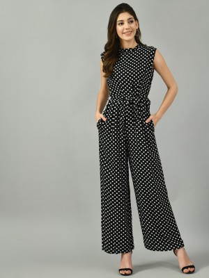 DesiNoor Polka Print Women Jumpsuit