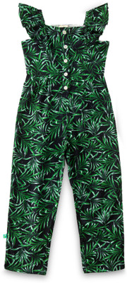 JusCubs Floral Print Girls Jumpsuit