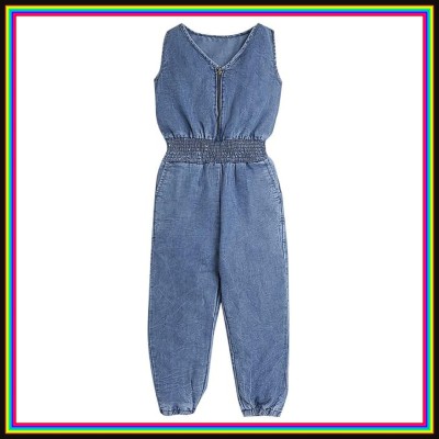 RIDHIKA Chevron Girls Jumpsuit